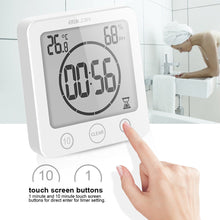 Load image into Gallery viewer, Smart Multi-Function Alarm Clock LED Display Indoor Home Bathroom Temperature Moisture Meter Home Alarm Clock

