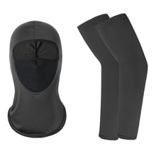 Load image into Gallery viewer, 1 Pair of Sleeves 1 Head Cover Summer Ice Silk Face Mask for Outdoor Cycling
