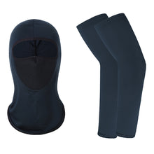 Load image into Gallery viewer, 1 Pair of Sleeves 1 Head Cover Summer Ice Silk Face Mask for Outdoor Cycling
