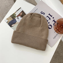 Load image into Gallery viewer, Warm Winter Knit Beanie Hats Solid Color Women Autumn and Winter Korean Ins All-Matching Thickened Warm Wool Winter Unisex
