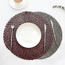 Load image into Gallery viewer, 2pcs Tablecloths Pp Woven Placemat round Thickened Anti-Scald Living Room B &amp; B
