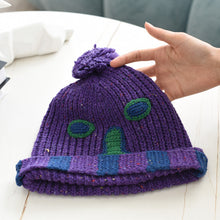 Lade das Bild in den Galerie-Viewer, Warm Winter Knit Beanie Hats Trending Cartoon Woolen Cap Women Autumn and Winter Korean Style Hand-Knit Cap Unisex
