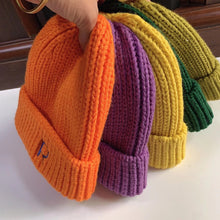 Load image into Gallery viewer, Warm Winter Knit Beanie Hats Women's Autumn Korean Style All-Match Letters Embroidered Men's Cute Unisex
