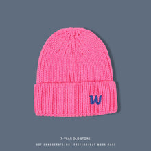 Load image into Gallery viewer, Warm Winter Knit Beanie Hats Women's Autumn Korean Style All-Match Letters Embroidered Men's Cute Unisex

