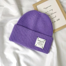 Lade das Bild in den Galerie-Viewer, Warm Winter Knit Beanie Hats Japanese Thickened Wool Women Student Korean Style Couple Pullover Male Unisex
