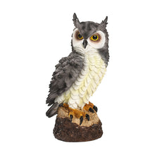 Lade das Bild in den Galerie-Viewer, 17cm Brown Gray Garden Owl Resin Statue Crafts for Yard Balcony Decoration
