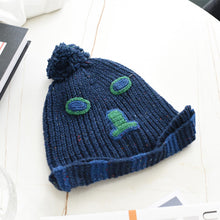 Lade das Bild in den Galerie-Viewer, Warm Winter Knit Beanie Hats Trending Cartoon Woolen Cap Women Autumn and Winter Korean Style Hand-Knit Cap Unisex
