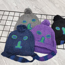Lade das Bild in den Galerie-Viewer, Warm Winter Knit Beanie Hats Trending Cartoon Woolen Cap Women Autumn and Winter Korean Style Hand-Knit Cap Unisex
