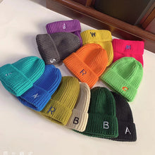 Load image into Gallery viewer, Warm Winter Knit Beanie Hats Women's Autumn Korean Style All-Match Letters Embroidered Men's Cute Unisex
