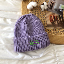 Lade das Bild in den Galerie-Viewer, Warm Winter Knit Beanie Hats Korean Letter Women Autumn Parent-Child Korean Style Hundred Wool Toe Cap Unisex
