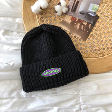 Lade das Bild in den Galerie-Viewer, Warm Winter Knit Beanie Hats Korean Letter Women Autumn Parent-Child Korean Style Hundred Wool Toe Cap Unisex
