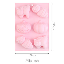 Lade das Bild in den Galerie-Viewer, 2x Halloween Xmas Christmas Gifts Decoration Spot Silicone Cake Mold DIY Baking Utensils
