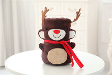 Load image into Gallery viewer, Christmas Gift Creative Santa Claus Blanket Cartoon Double-Sided Flannel Snowman Blanket
