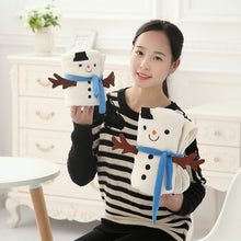 Load image into Gallery viewer, Christmas Gift Creative Santa Claus Blanket Cartoon Double-Sided Flannel Snowman Blanket
