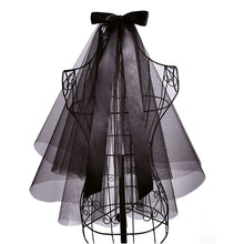 Lade das Bild in den Galerie-Viewer, 2x Halloween Xmas Christmas Gifts Decoration Short Spiritual Love Veil Big Bow
