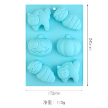Lade das Bild in den Galerie-Viewer, 2x Halloween Xmas Christmas Gifts Decoration Spot Silicone Cake Mold DIY Baking Utensils
