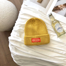 Load image into Gallery viewer, Warm Winter Knit Beanie Hats Wool Women Autumn and Winter Korean Style All-Matching Japanese Student Fashion Casual Unisex
