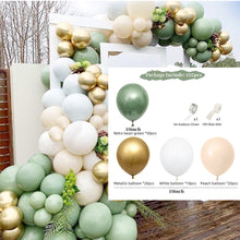 Lade das Bild in den Galerie-Viewer, 152PCs Vintage Olive Green Balloon Set Birthday Party Wedding Decoration
