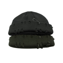 Load image into Gallery viewer, Warm Winter Knit Beanie Hats Women's Autumn and Winter Korean Style Ring Pin Hip Hop Wool Trendy Retro Men Unisex
