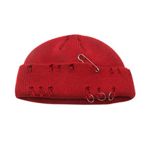 Load image into Gallery viewer, Warm Winter Knit Beanie Hats Women's Autumn and Winter Korean Style Ring Pin Hip Hop Wool Trendy Retro Men Unisex
