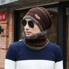 Load image into Gallery viewer, Warm Winter Knit Beanie Hats Wool Men's Autumn Fleece Women's Korean-Style Fashionable Ear Protection Unisex
