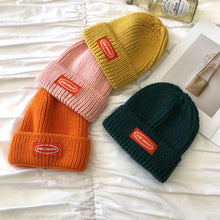 Load image into Gallery viewer, Warm Winter Knit Beanie Hats Wool Women Autumn and Winter Korean Style All-Matching Japanese Student Fashion Casual Unisex
