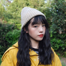 Lade das Bild in den Galerie-Viewer, Warm Winter Knit Beanie Hats Cold Women Korean Fashion TikTok Same Style Wool Male Student Unisex
