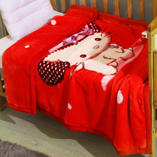 Lade das Bild in den Galerie-Viewer, Babies' Woolen Blanket Thick Double Layer Raschel Cartoon Extra Thick Autumn and Winter Small Cloud Blanket
