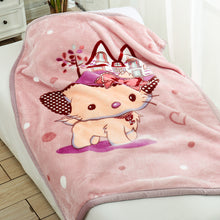 Lade das Bild in den Galerie-Viewer, Babies' Woolen Blanket Thick Double Layer Raschel Cartoon Extra Thick Autumn and Winter Small Cloud Blanket
