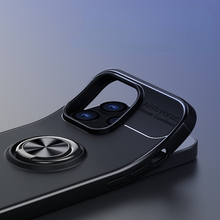 Lade das Bild in den Galerie-Viewer, Ring Bracket Black Blue Phone Case for iPhone13
