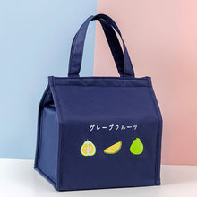 Lade das Bild in den Galerie-Viewer, Practical Portable Lunch Bag Japanese Fashionable Simple Fresh Fruit Waterproof Lunch Bag
