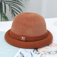 Load image into Gallery viewer, Warm Winter Knit Beanie Hats Middle-Aged and Elderly Girl's Cap Fleece-Lined Aunt Mother-in-Law Bucket Hat Autumn and Winter Travel Unisex
