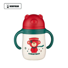 Lade das Bild in den Galerie-Viewer, Xmax Christmas Cup Gift Korean Bear Insulated Stainless Steel Children
