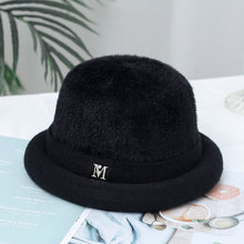 Load image into Gallery viewer, Warm Winter Knit Beanie Hats Middle-Aged and Elderly Girl's Cap Fleece-Lined Aunt Mother-in-Law Bucket Hat Autumn and Winter Travel Unisex
