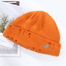Load image into Gallery viewer, Warm Winter Knit Beanie Hats Korean Fashion Ring Pin Hip Hop Wool Men and Women Unisex
