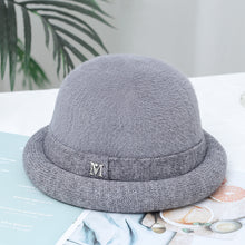 Load image into Gallery viewer, Warm Winter Knit Beanie Hats Middle-Aged and Elderly Girl's Cap Fleece-Lined Aunt Mother-in-Law Bucket Hat Autumn and Winter Travel Unisex
