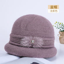 Load image into Gallery viewer, Warm Winter Knit Beanie Hats  Fashion Middle-Aged Mom Grandma Generation Hat Unisex
