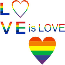 Load image into Gallery viewer, 2x500pcs Xmas Christmas  Stickers Roll Label Rainbow Color Gay Love Pattern Valentine&#39;s Day Gift Self-Adhesive Pattern
