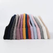 Load image into Gallery viewer, Warm Winter Knit Beanie Hats Women's Autumn and Winter  Warm Rabbit Woolen Korean Style Pullover Unisex

