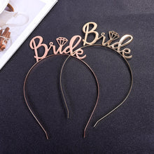Load image into Gallery viewer, 2PCs Alloy Bridal Headdress Bride to Be Crown Hair Clasp
