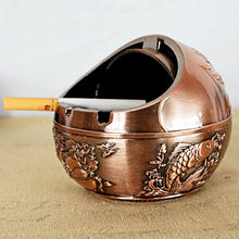Load image into Gallery viewer, Ashtray Spherical  Creative Retro round High-Grade Metal Drop-Resistant Multifunctional Ashtray
