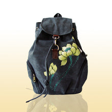 Lade das Bild in den Galerie-Viewer, Backpack Canvas Hand-Painted Chinese Ethnic Style Women's Backpack Hand-Painted Bag
