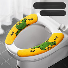 Load image into Gallery viewer, 3pcs Toilet Seat Cover Pads Cute Household Four Seasons    Adhesive Washer Large
