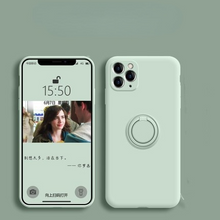 Lade das Bild in den Galerie-Viewer, Solid Color Silicone Ring Bracket Phone Case for iPhone 13 Pro Max
