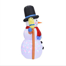 Load image into Gallery viewer, 1.2m Christmas Props Inflatable Toys Color Rotating Snowman Shape Inflatable Model Funny Performance Props
