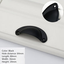 Load image into Gallery viewer, 2PCS Vintage Handles Cabinet Knobs and Handles Antique Retro Darwer Pulls Box Cupboard Handle Furniture Hardware Shell
