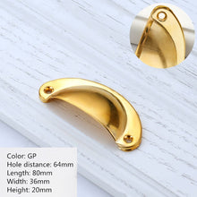 Load image into Gallery viewer, 2PCS Vintage Handles Cabinet Knobs and Handles Antique Retro Darwer Pulls Box Cupboard Handle Furniture Hardware Shell

