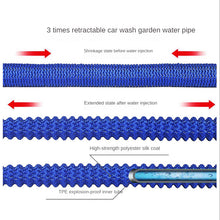 Load image into Gallery viewer, 3 Times Telescopic Pipe Household Car Wash Garden 7 Function Zinc Alloy Shower Water Gun Pack
