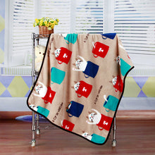 Lade das Bild in den Galerie-Viewer, Flannel Cartoon Coral Fleece Air Conditioner Small Blanket Children's Blankets Pet Blanket

