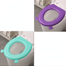 Load image into Gallery viewer, 3pcs Toilet Seat Cover Pads Household   Four Seasons Happy Day Washer Non-Silicone
